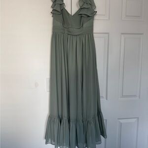 Birdy Grey Green Sweetheart Midi Dress for Wedding Guest